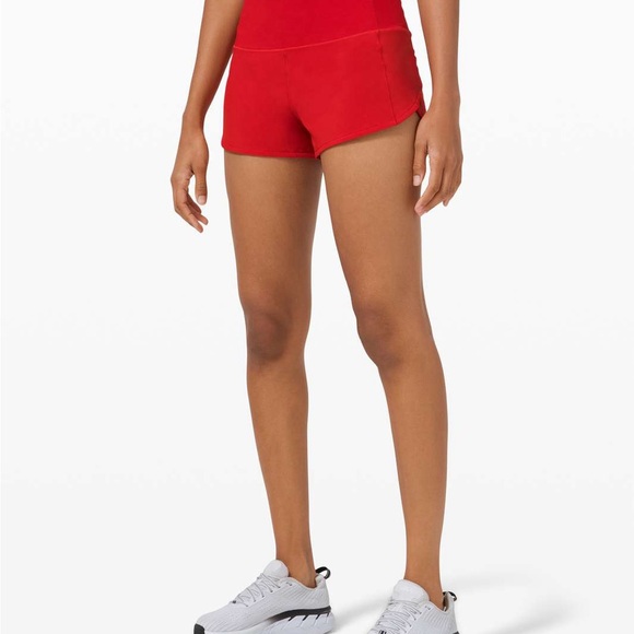 Lululemon Speed Up High-Rise 2.5” Dark Red - Picture 1 of 5